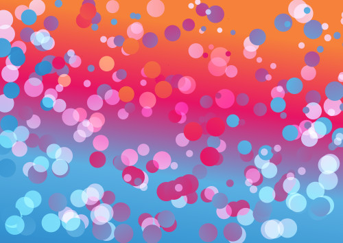 Pink Blue and Orange Circles Background Image