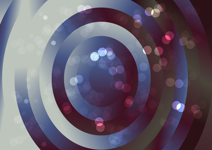 Abstract Brown Red and Blue Concentric Circles Background