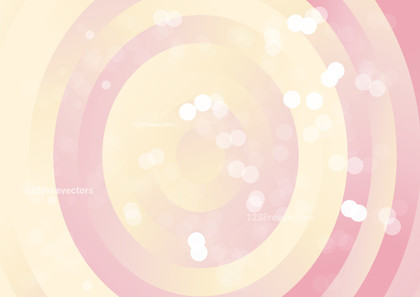 Pink and Beige Gradient Concentric Circles Background