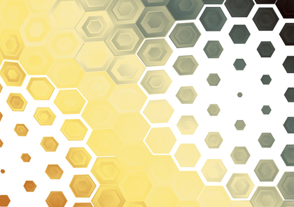 Yellow and White Hexagon Shape Background