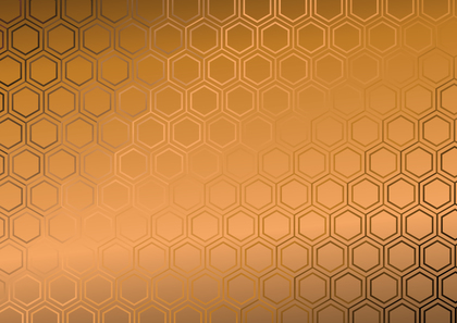 Abstract Bronze Color Gradient Geometric Hexagon Pattern Background Image