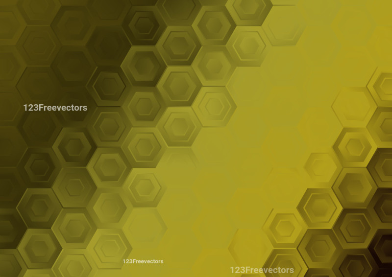 Abstract Dark Green Gradient Hexagon Shape Background