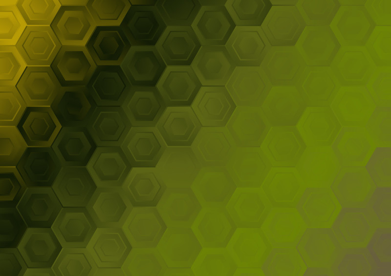 Dark Green Gradient Hexagon Pattern Background