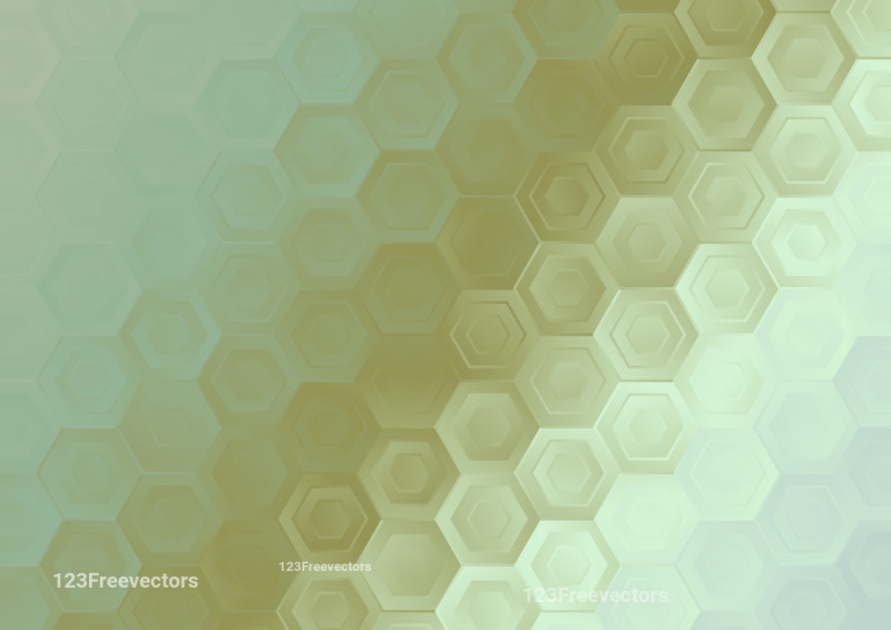 Light Green Gradient Hexagon Pattern Background Illustrator