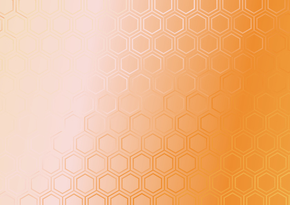 Light Orange Gradient Hexagon Shape Background Vector Art