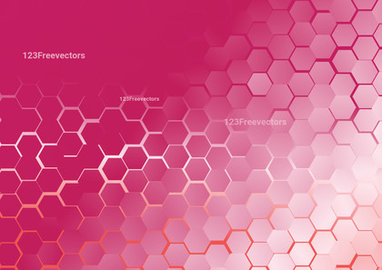 Abstract Pink Gradient Geometric Hexagon Pattern Background Graphic