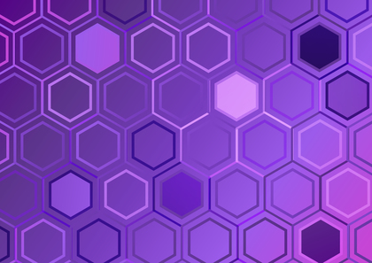 Abstract Violet Gradient Hexagon Background Design