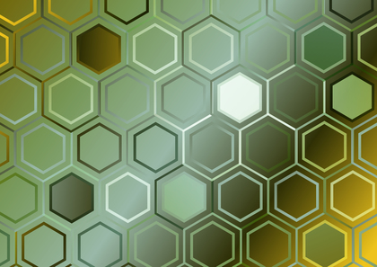 Green and Yellow Gradient Hexagon Background