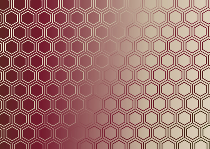 Red and Brown Gradient Geometric Hexagon Background Illustrator