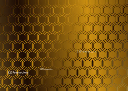 Dark Orange Honeycomb Pattern Background