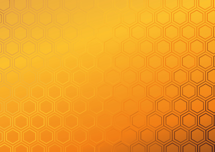 Orange Honeycomb Pattern Background