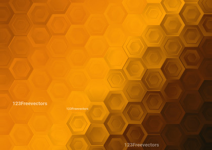 Orange Honeycomb Pattern Background Vector Eps