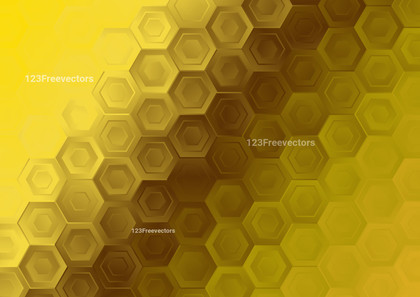 Dark Yellow Honeycomb Pattern Background