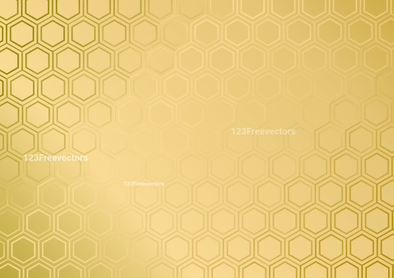 Gold Honeycomb Pattern Background Illustration