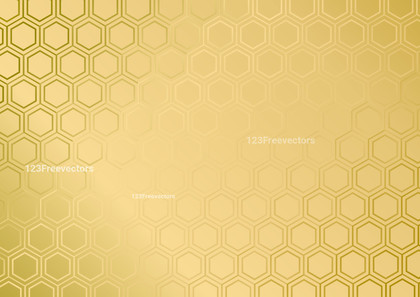 Gold Honeycomb Pattern Background Illustration