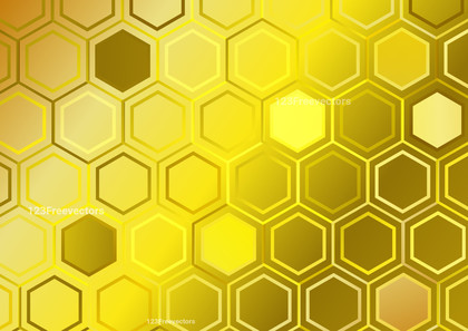 Gold Honeycomb Pattern Background