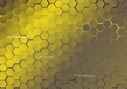 Gold Honeycomb Pattern Background Vector Graphic