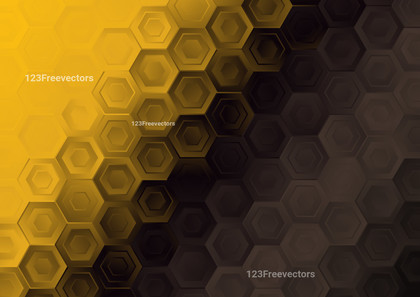 Brown and Gold Honeycomb Pattern Background