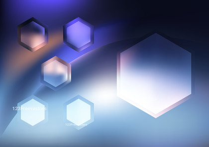 Dark Blue Hexagon Shape Background Vector
