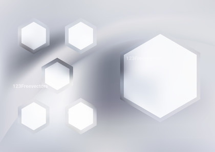 Light Grey Hexagon Shape Background Vector Art