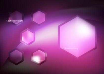 Pink Black and White Modern Hexagon Background