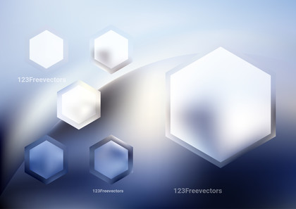 Blue and White Hexagon Shape Background
