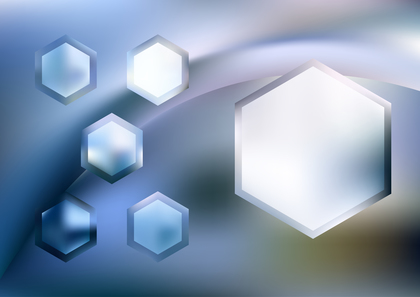 Blue and White Hexagon Shape Background Vector Art