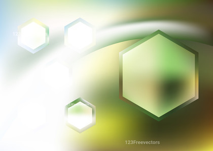 Green and White Hexagon Shape Background