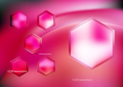 Pink and White Modern Hexagon Background