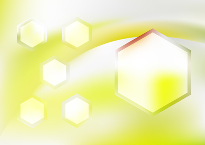 Yellow and White Modern Hexagon Background