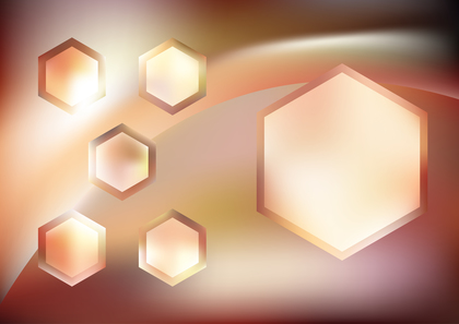 Beige and Red Hexagon Shape Background