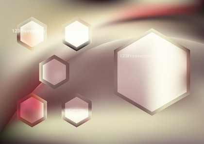 Red and Brown Hexagon Shape Background Design