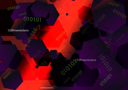 Red Purple and Black Hexagon Shape Background Graphic
