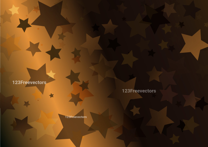 Dark Brown Abstract Star Background Illustrator