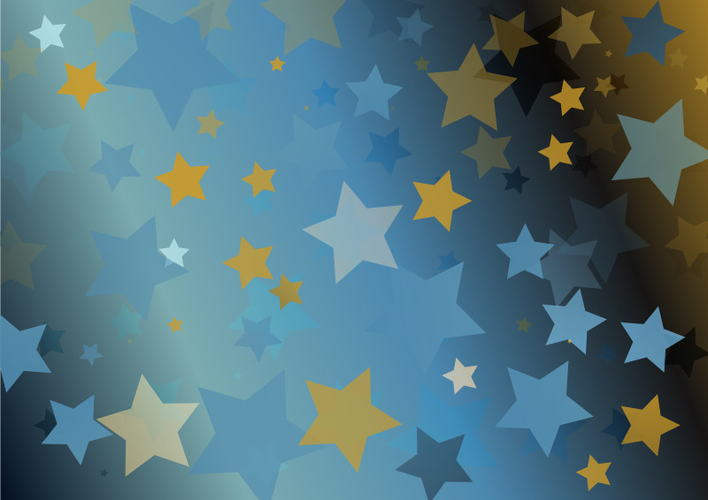 Blue and Orange Star Background
