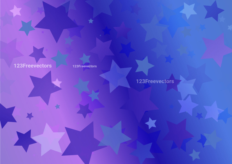 Blue and Purple Abstract Star Background