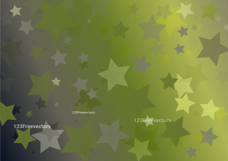 Abstract Green and Grey Star Background Vector Image