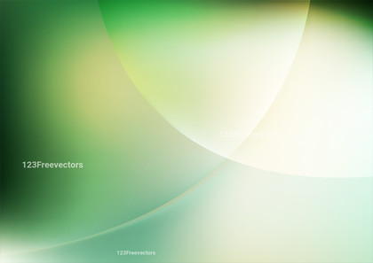 Green and White Abstract Blur Gradient Background Vector Image