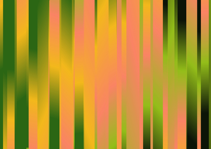 Green Orange and Pink Gradient Striped Background Illustration