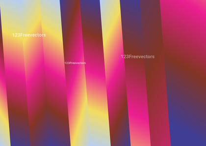 Pink Blue and Yellow Gradient Parallel Vertical Stripes Background