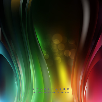 Abstract Colorful Wave Background Template