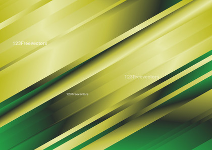 Green and Gold Gradient Diagonal Lines Background Vector Image