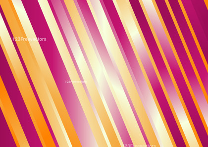 Orange Pink and White Gradient Diagonal Lines Background Vector Graphic