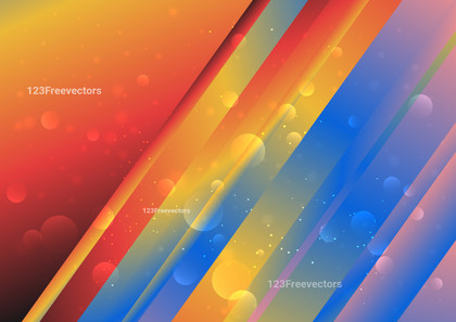 Red Orange and Blue Gradient Diagonal lines Stripes Background
