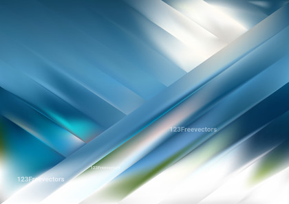 Abstract Blue Green and White Shiny Diagonal Stripes Background