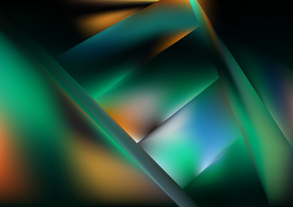 Blue Green and Orange Shiny Diagonal Background Vector Art