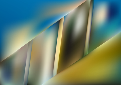 Yellow Brown and Blue Abstract Shiny Diagonal Stripes Background