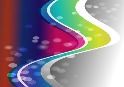 Colorful Creative Wave Presentation Background Vector Art