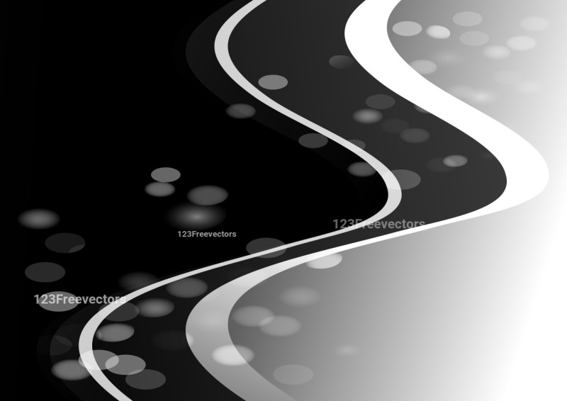 Black and Grey Wave Book Cover Background Template Design