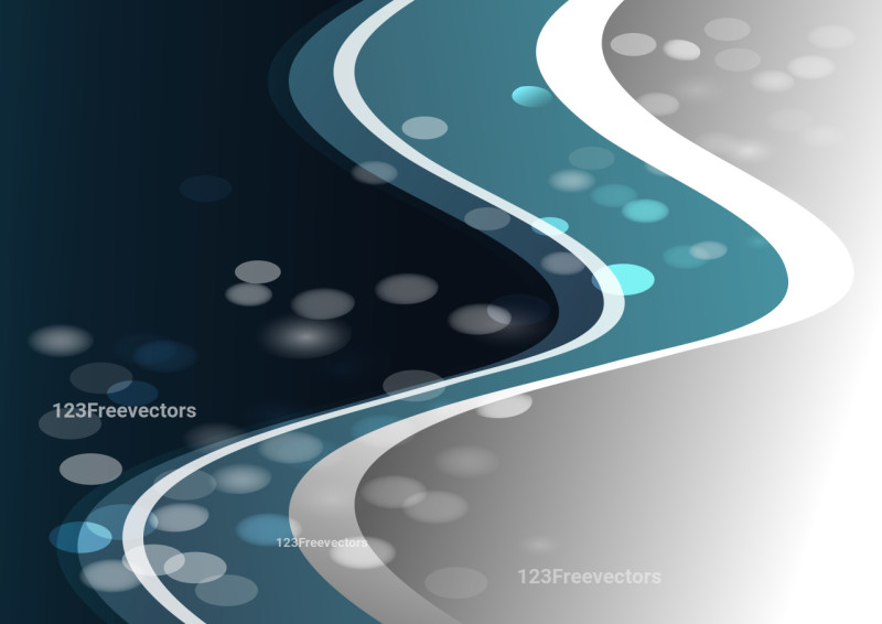 Blue and Grey Wave Book Cover Background Vector Eps